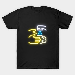 WASH YOUR HANDS NEON SIGN T-Shirt